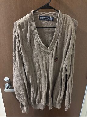 oversized woven golf sweater